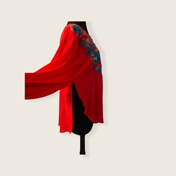 Altard State Gypsy Boho Embroidered Top L - Picture 6 of 12